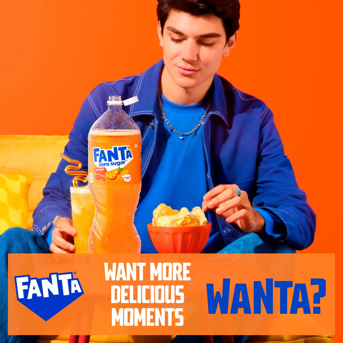 Zero Orange Soft Drink Bottle 2l by FANTA