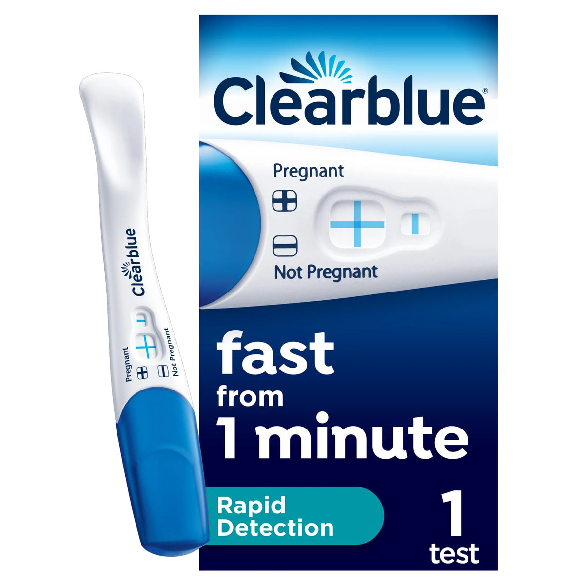 Fast CLEARBLUE Plus Visual Pregnancy Test 1ct UK