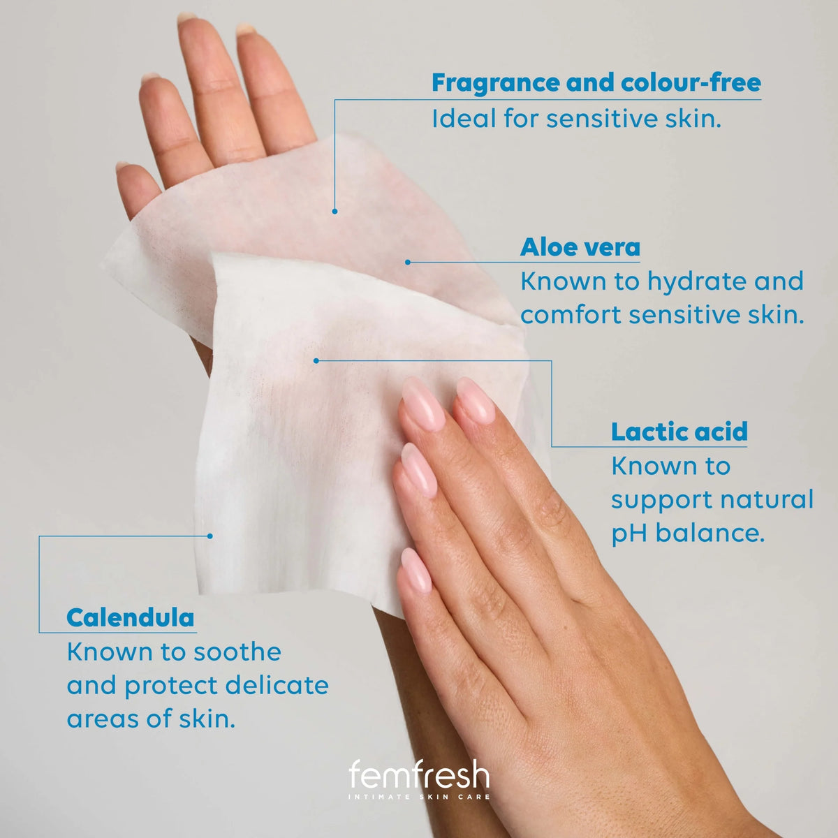 0% Sensitive Wipes 25 Pack by FEMFRESH