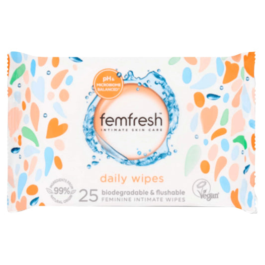 Intimate Wipes 25 Pack by FEMFRESH