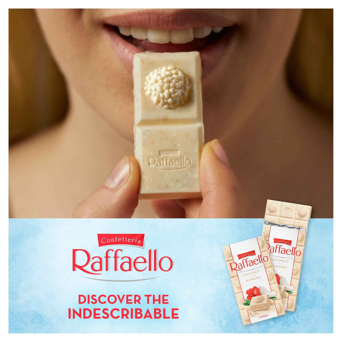 Raffaello White Chocolate Bar 90g by FERRERO