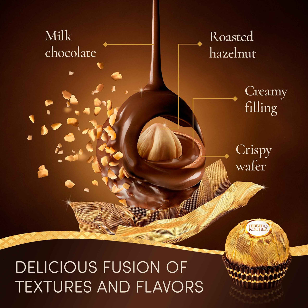 Rocher Chocolate Pralines Gift Box 16 by FERRERO