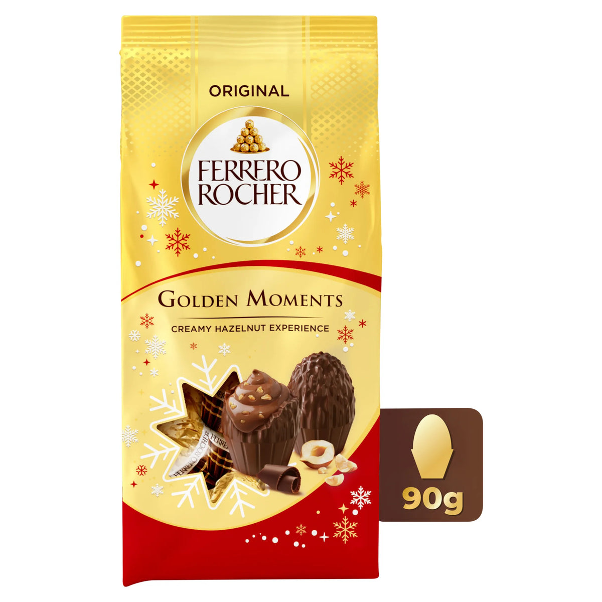 Rocher Golden Winter Moments Milk by FERRERO at The British Vault