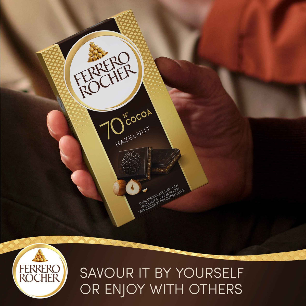 Hazelnut & 70% Dark Chocolate by FERRERO ROCHER