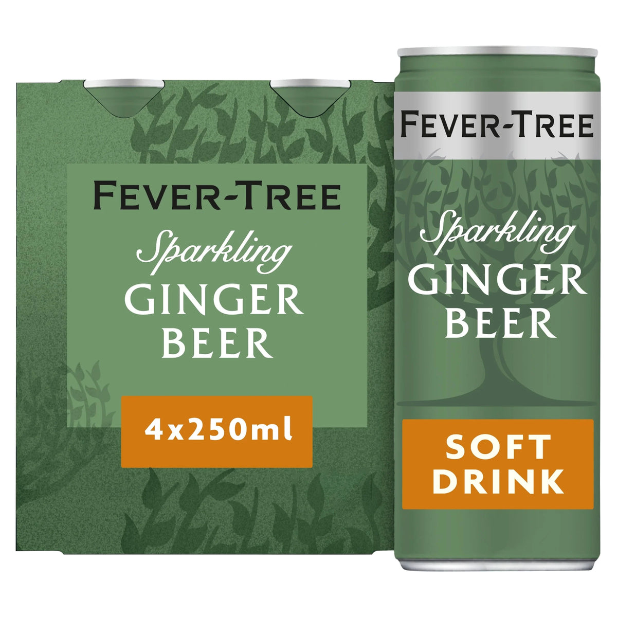 Fever-tree Ginger Beer Cans 4x250ml by FEVER TREE