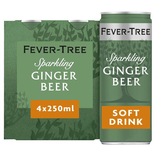 Fever-tree Ginger Beer Cans 4x250ml by FEVER TREE