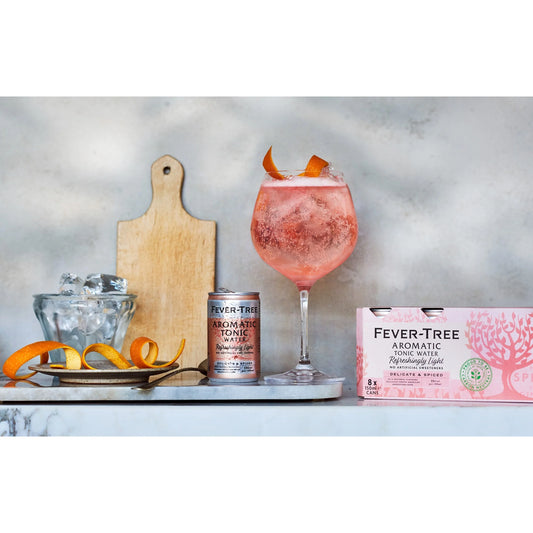 Fever-tree Light Aromatic Tonic Water Cans 8x150ml by FEVER TREE