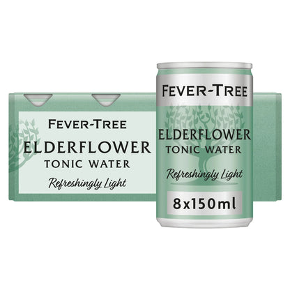 Fever-tree Light Elderflower Tonic Water Cans by FEVER TREE