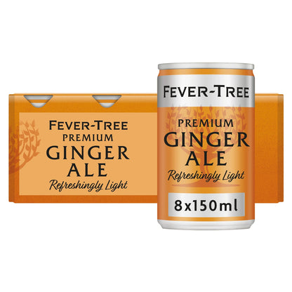 Fever-tree Light Ginger Ale Cans 8x150ml by FEVER TREE