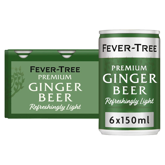 Fever-tree Light Ginger Beer Cans 6x150ml by FEVER TREE