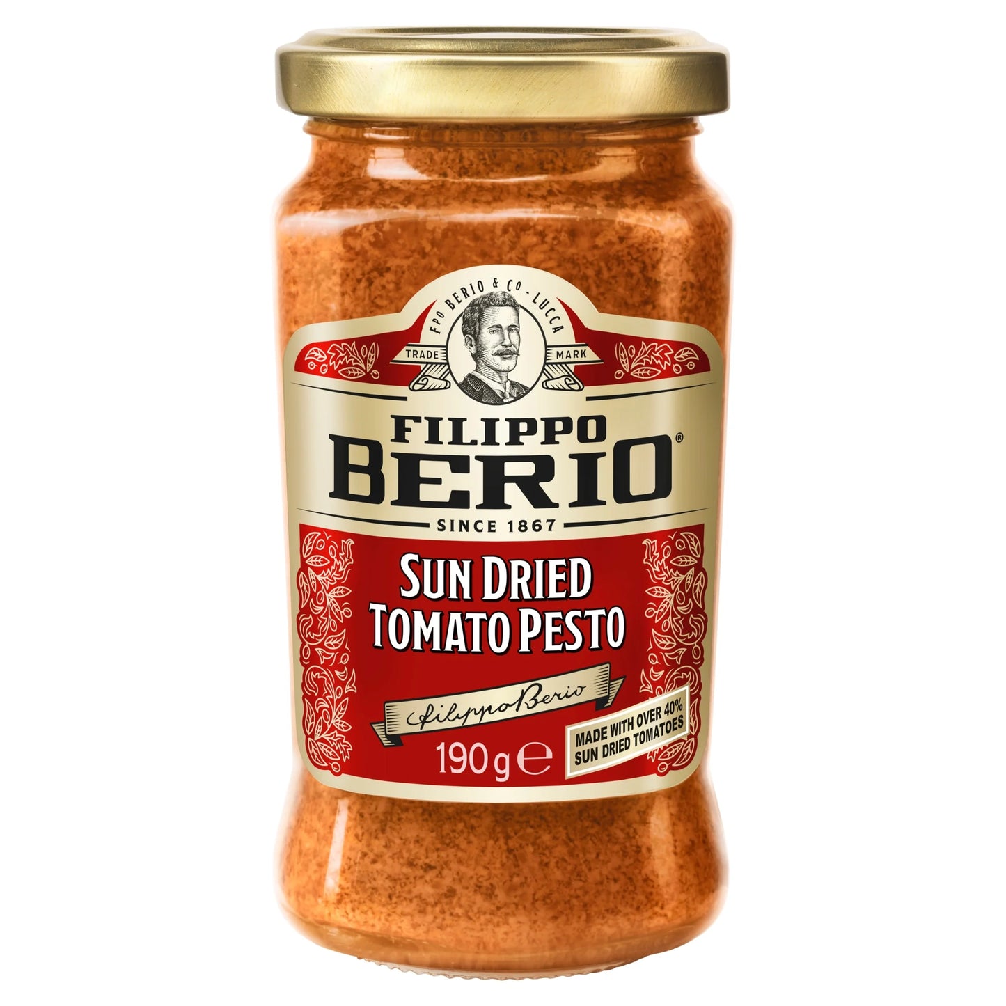 Sun Dried Tomato Pesto 190g by FILIPPO BERIO