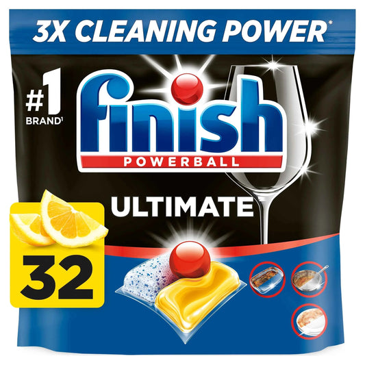 Ultimate All In One 32 Dishwasher Tablets Lemon 412.8g by FINISH
