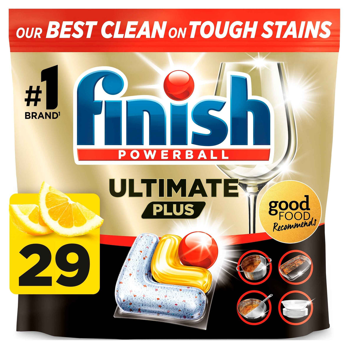 Ultimate Plus All In One 29 Dishwasher by FINISH