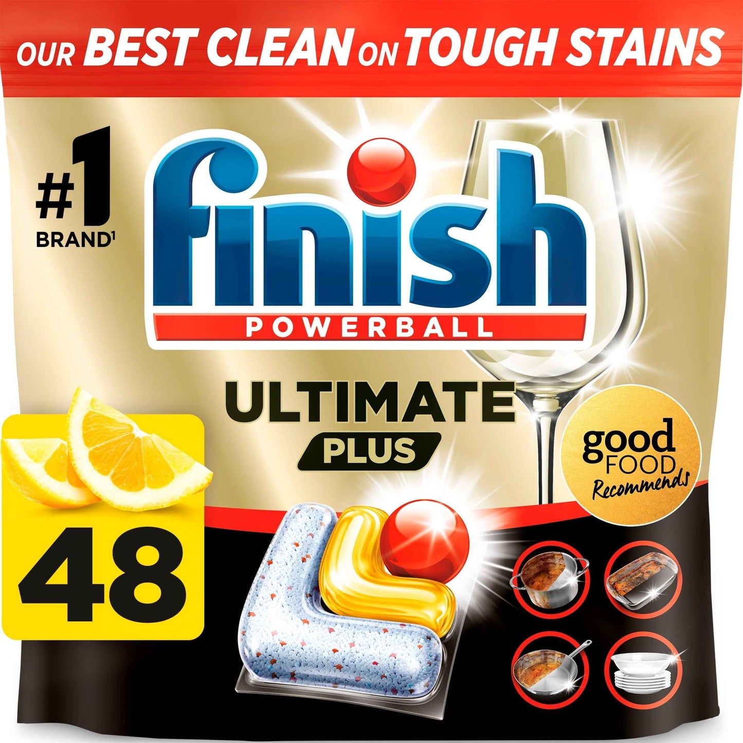Ultimate Plus All In One 48 Dishwasher by FINISH