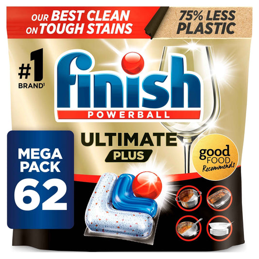 Ultimate Plus All In One 62 Dishwasher by FINISH