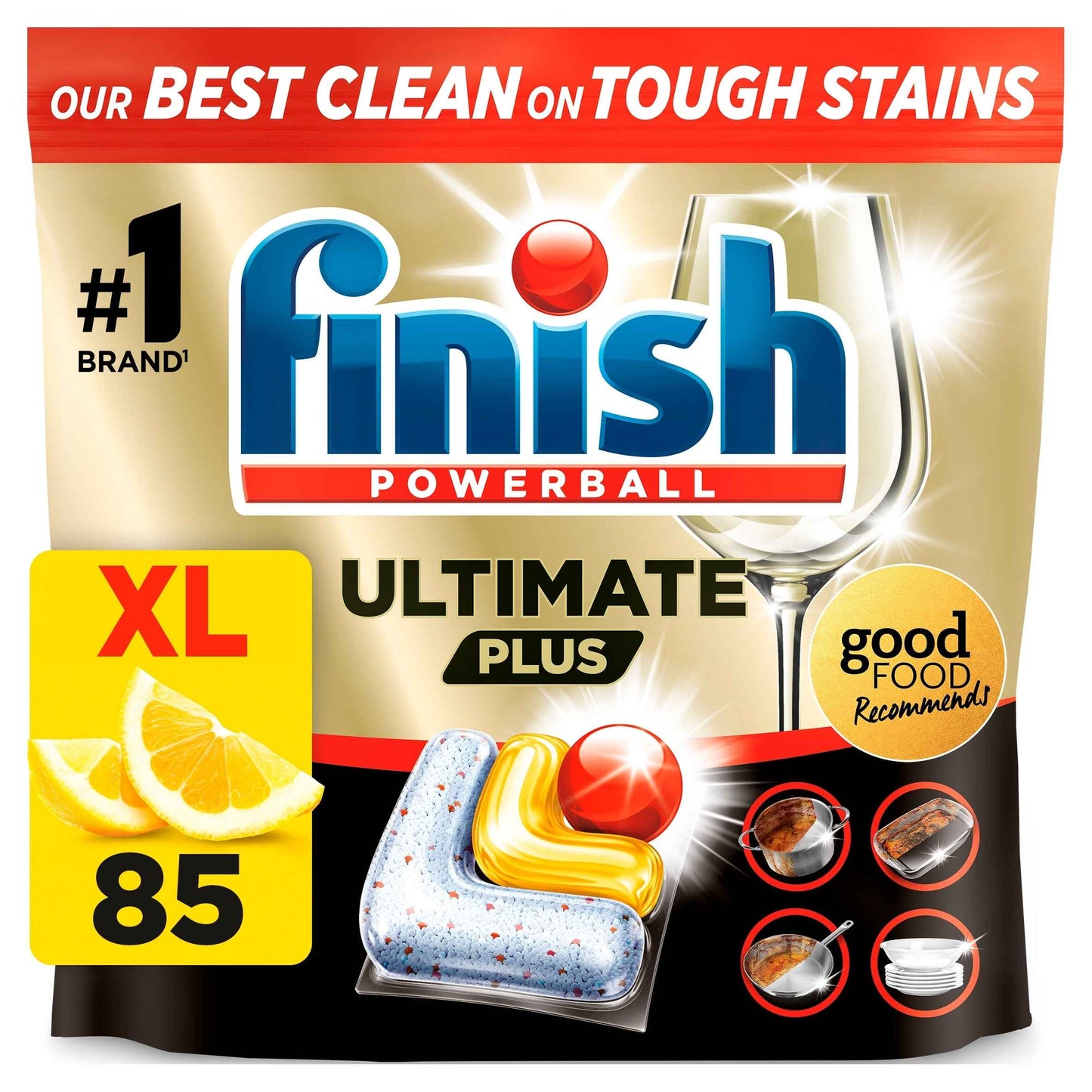 Ultimate Plus All In One Lemon 85s by FINISH
