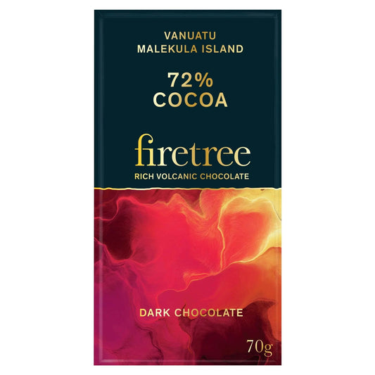 72% Cocoa Dark Chocolate 70g by firetree