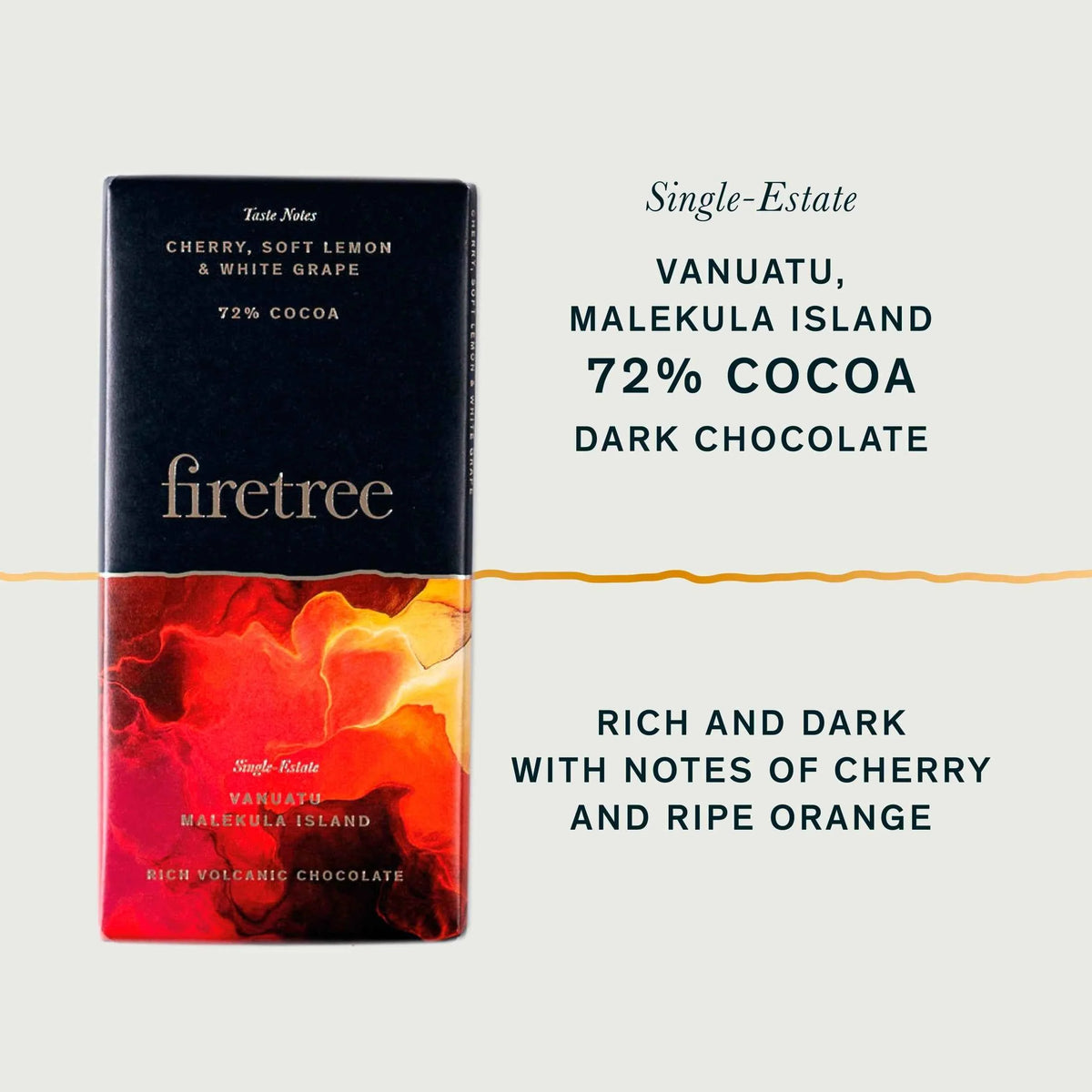 72% Cocoa Dark Chocolate 70g by firetree