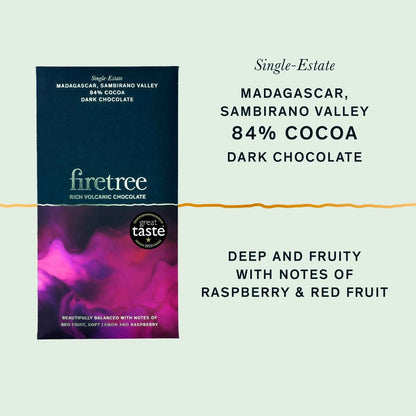 84% Cocoa Dark Chocolate 70g by firetree
