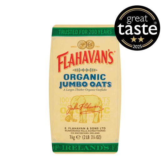 Irish Organic Jumbo Oats 1kg by FLAHAVAN'S