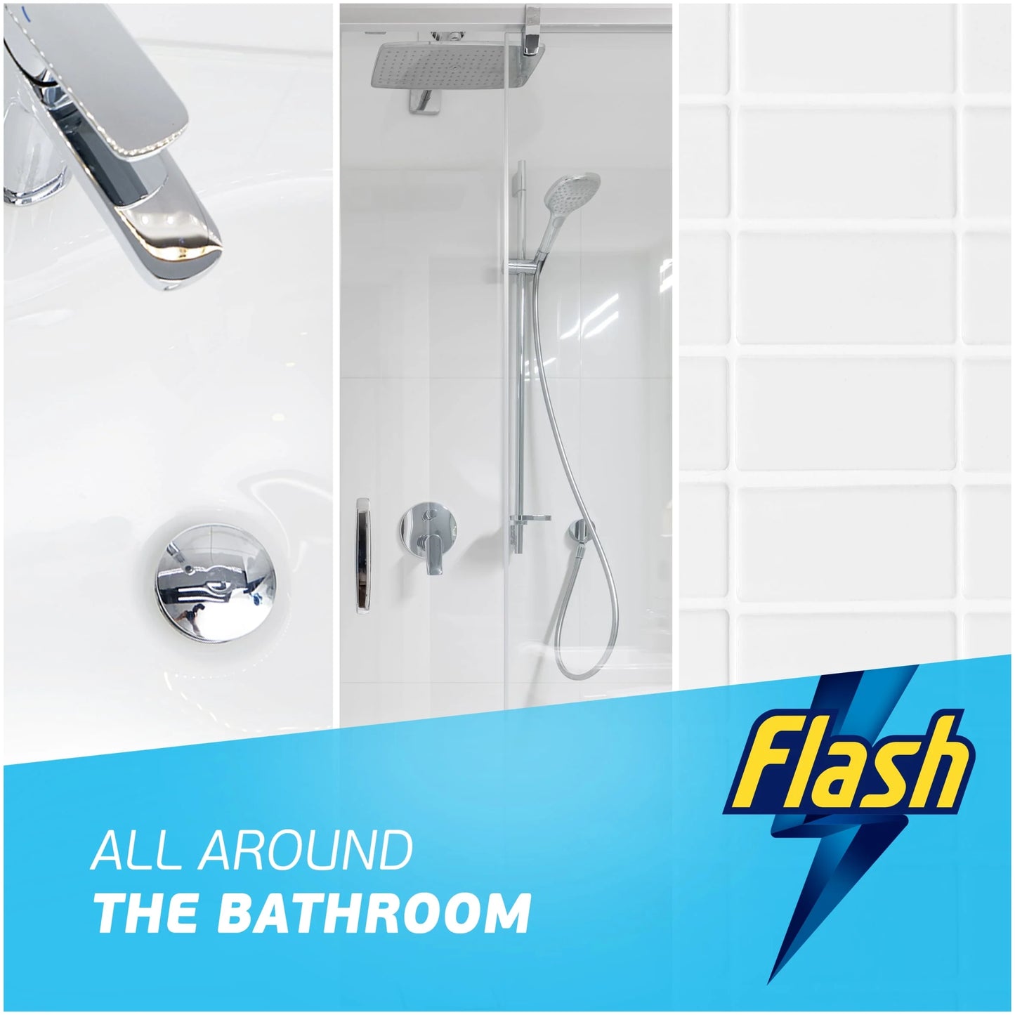 Spray Wipe Done Bathroom White Blossom by Flash