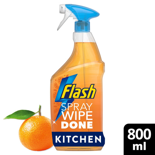 Spray Wipe Done Kitchen Bright Mandarin by Flash