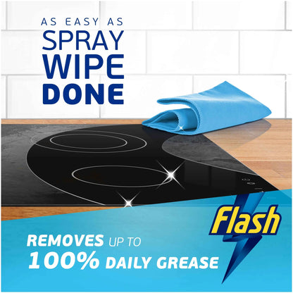 Spray Wipe Done Kitchen Crisp Lemon by Flash