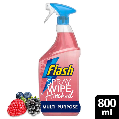 Spray Wipe Done Multi-purpose Wild Berries 800ml by Flash