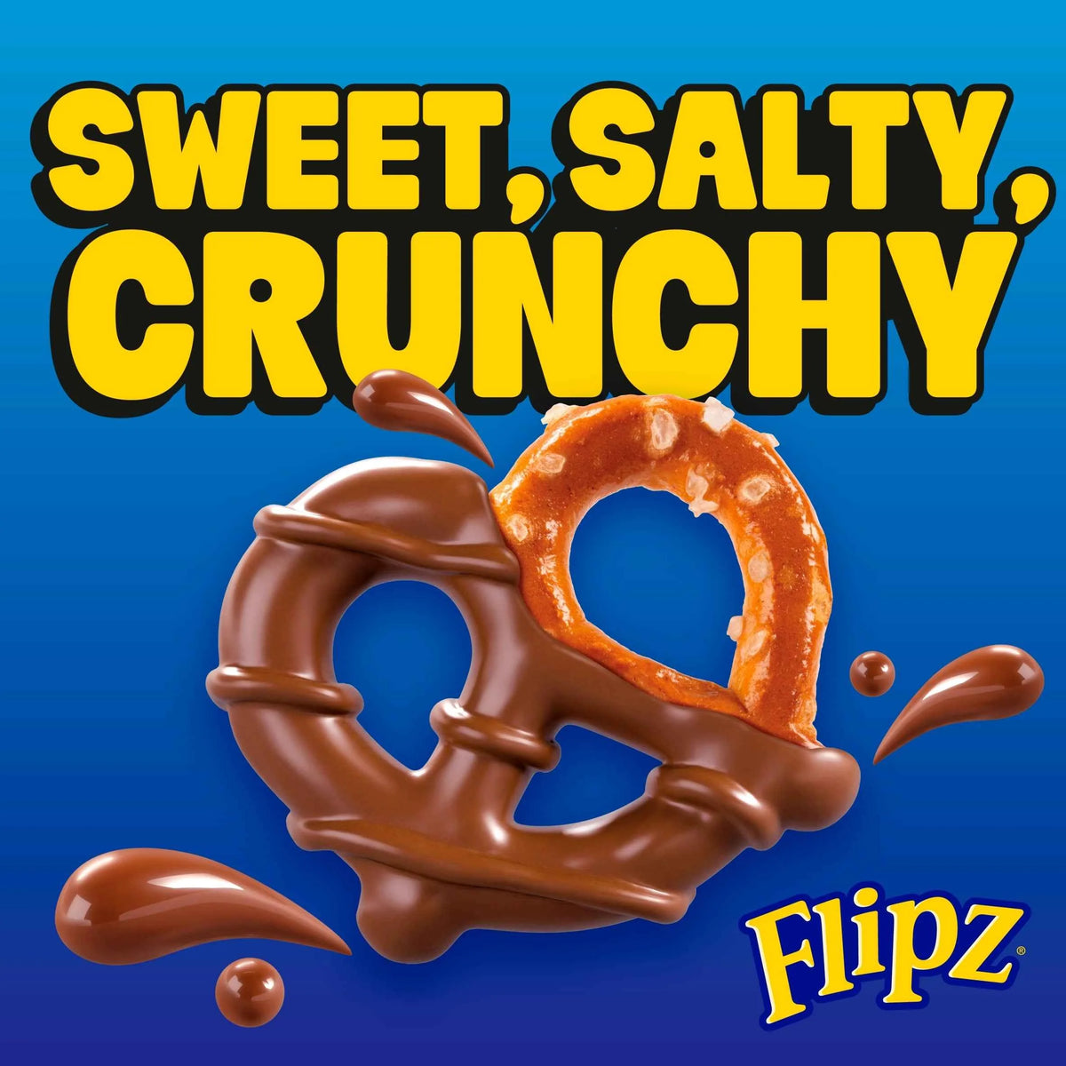 Cinnamon Bun Flavour Coated Pretzels 90g by FLIPZ