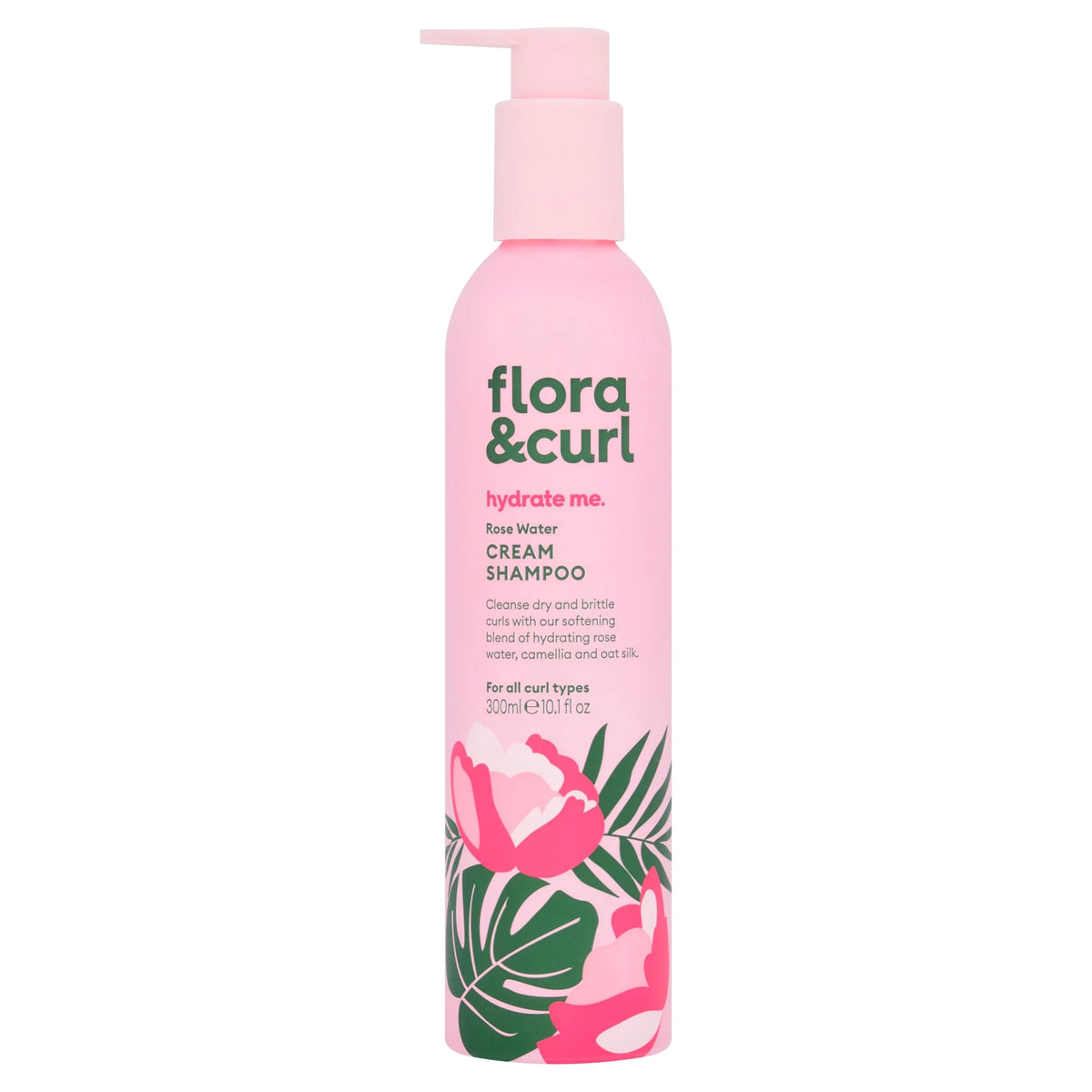 Flora & Curl Rose Water Cream Shampoo 300ml by flora&curl