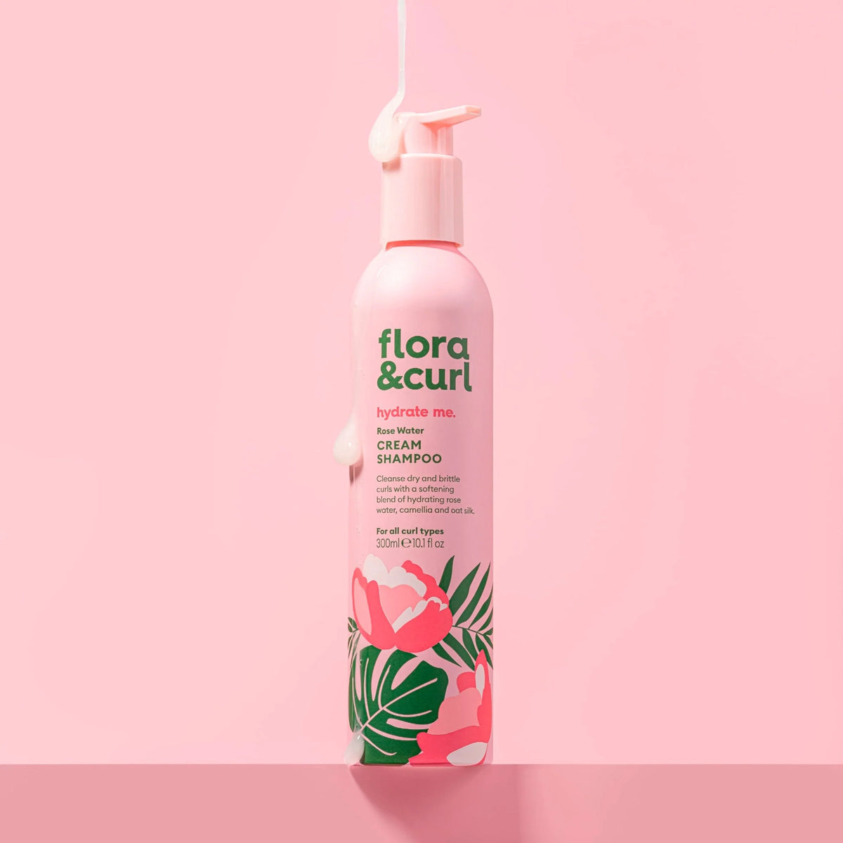 Flora & Curl Rose Water Cream Shampoo 300ml by flora&curl