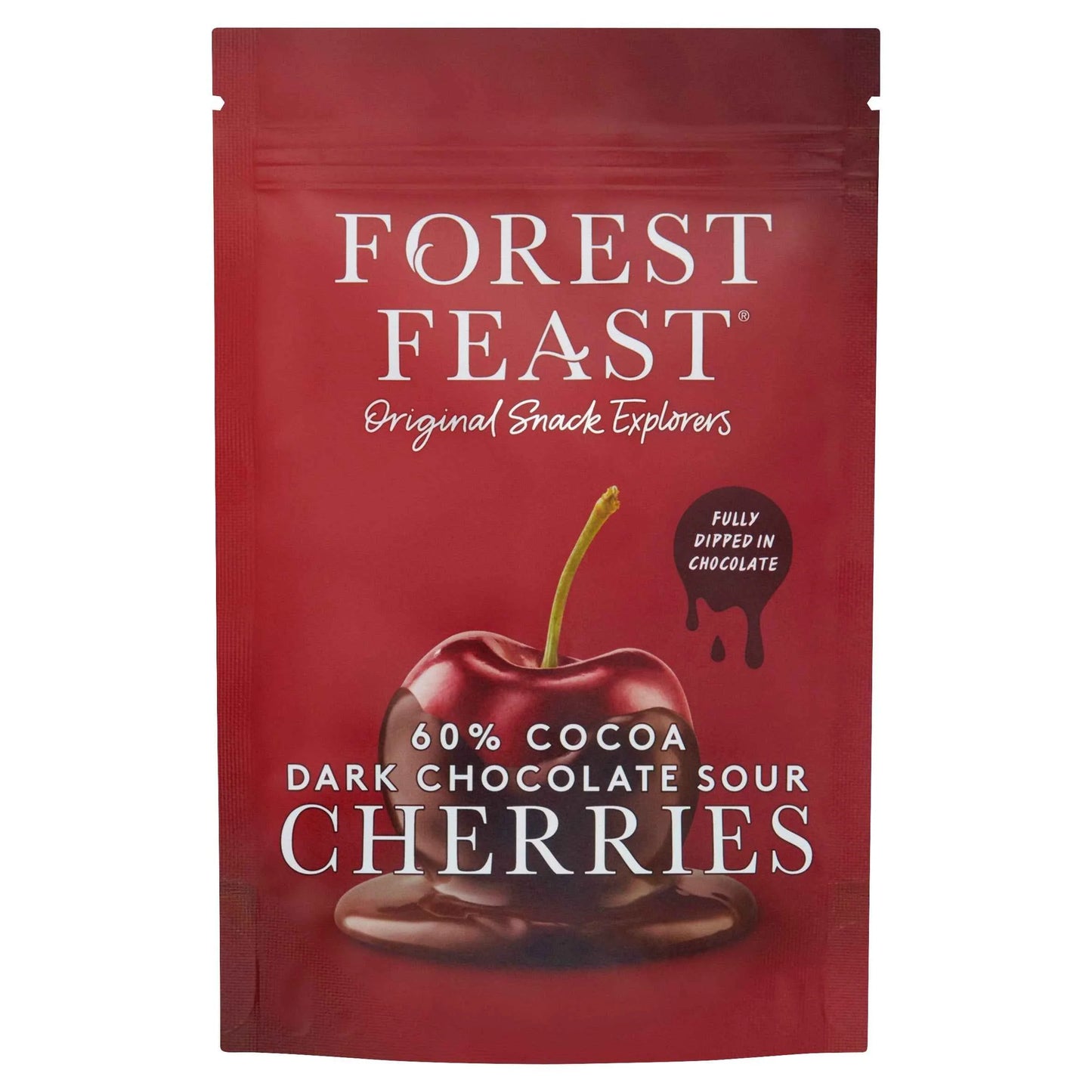 Dark Chocolate Sour Cherries 120g by FOREST FEAST