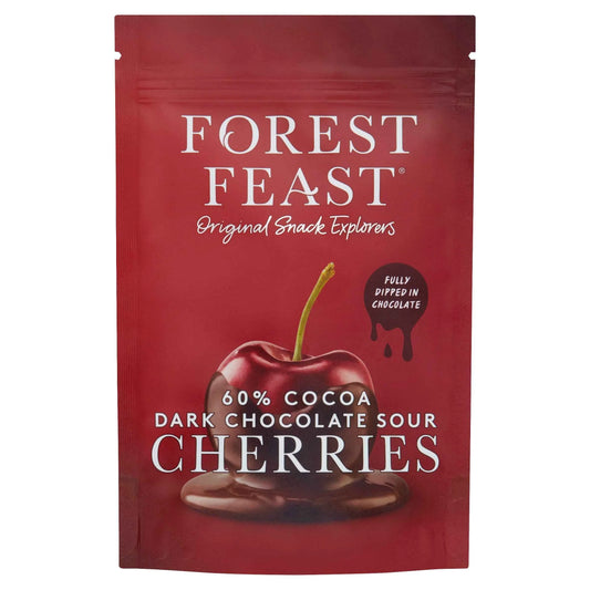 Dark Chocolate Sour Cherries 120g by FOREST FEAST