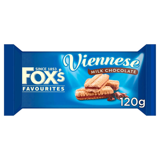 Chocolate Viennese Biscuits 120g by FOX'S