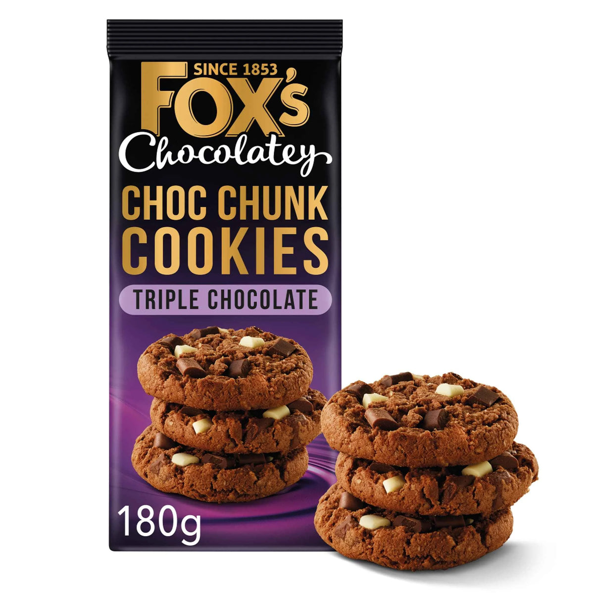 Chocolatey Choc Chunk Cookies Triple by FOX'S