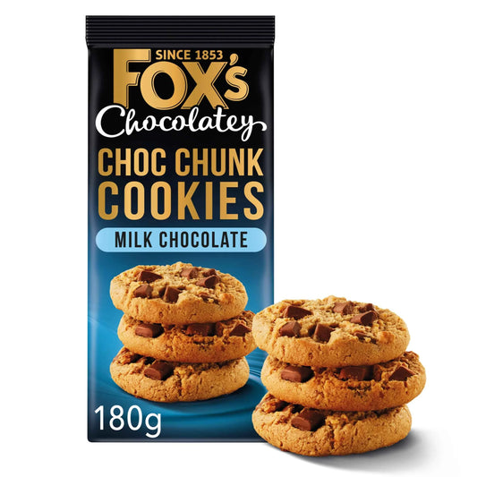 Milk Chocolate Cookies 180g by FOX'S