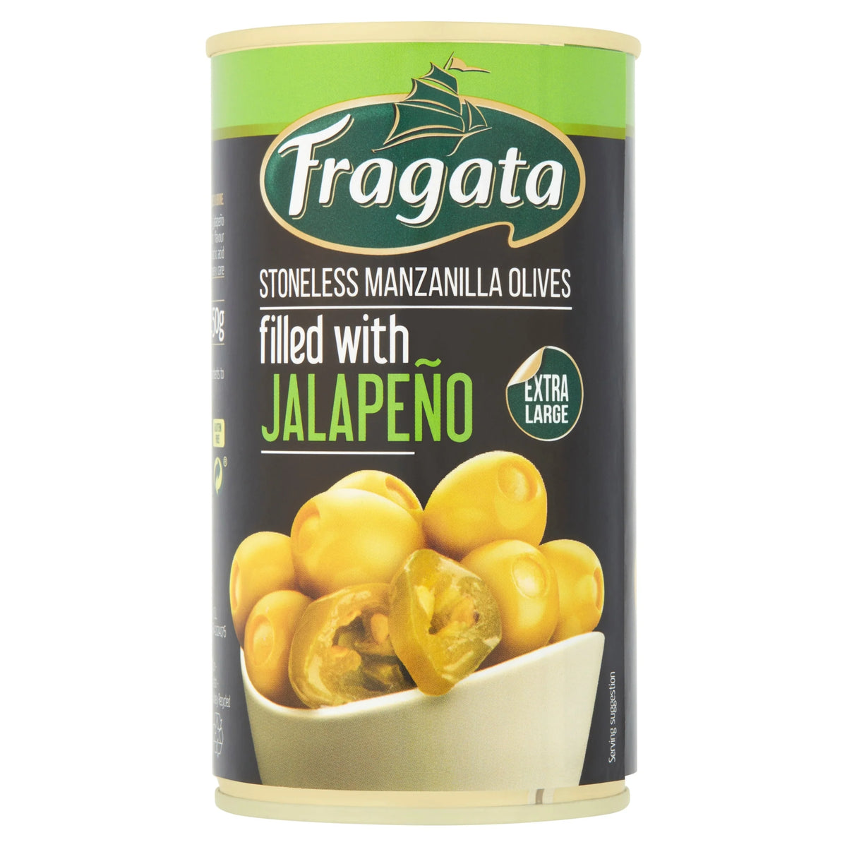 Manzanilla Olive With Jalapeno 350g by FRAGATA