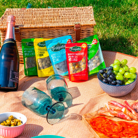 Marinated Stoneless Olives With Olive Oil, Garlic & Thyme by FRAGATA