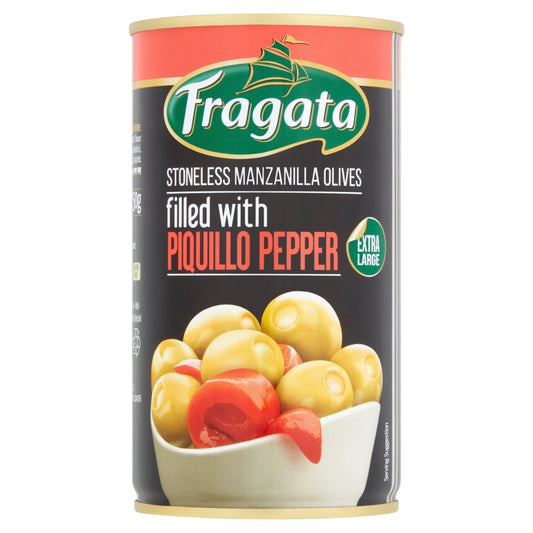 Stoneless Olives Piquillo Pepper 350g by FRAGATA