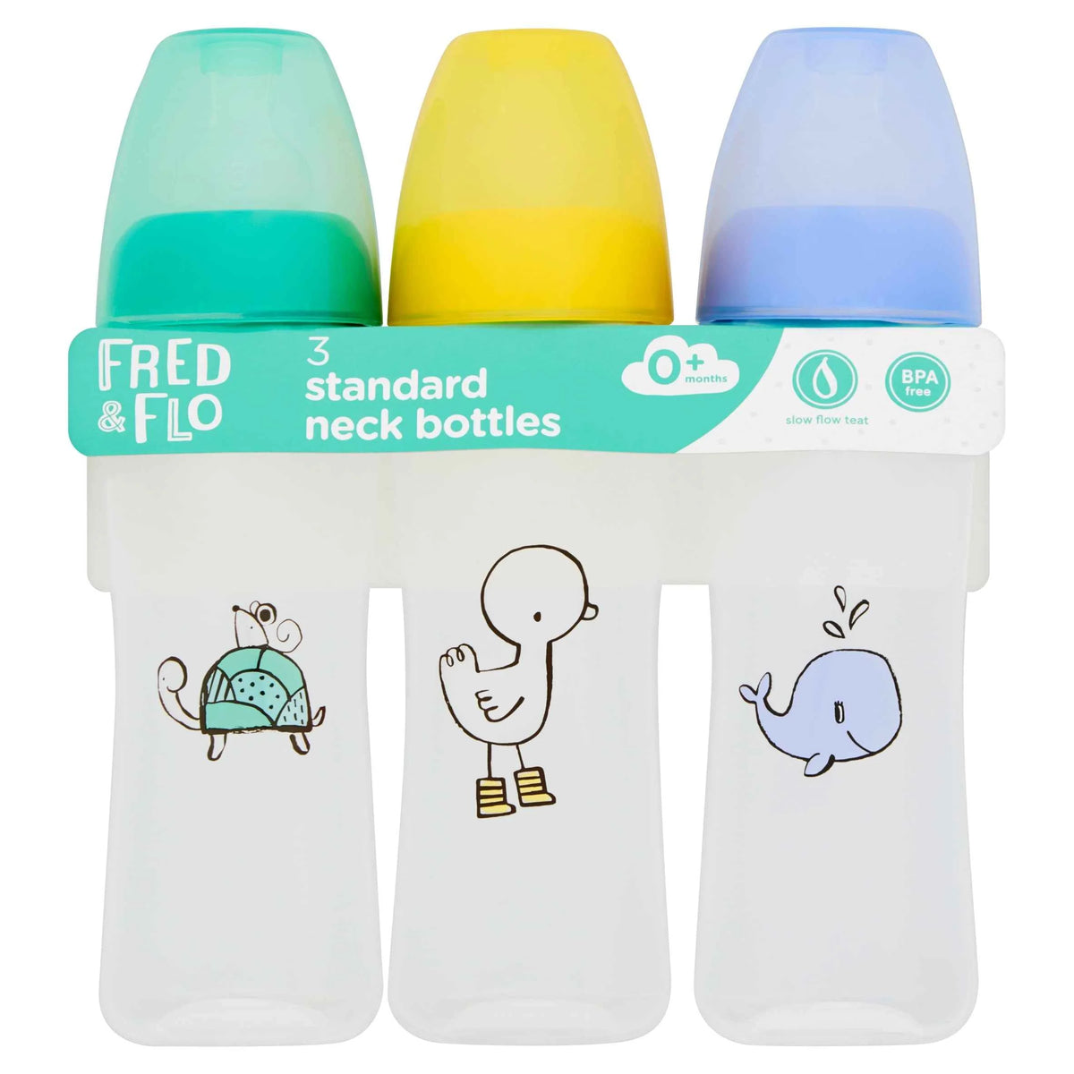 Standard Neck Bottle 3 X 250ml by FRED & FLO