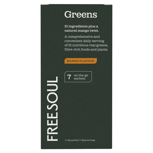 Greens Mango Flavour - 7x5g Sachets by Free SOUL