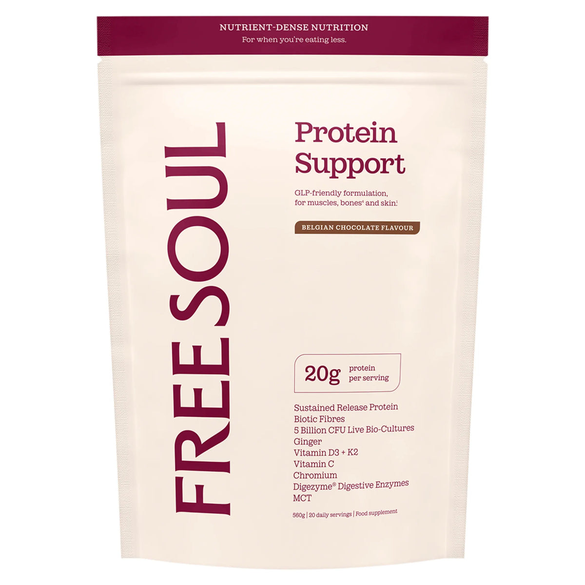 Protein Support Powder Belgian by Free SOUL at The British Vault