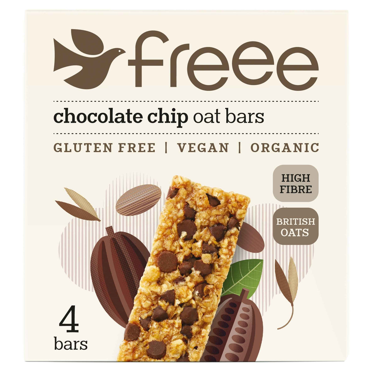 Chocolate Chip Oat Bars Gluten Free by Freee
