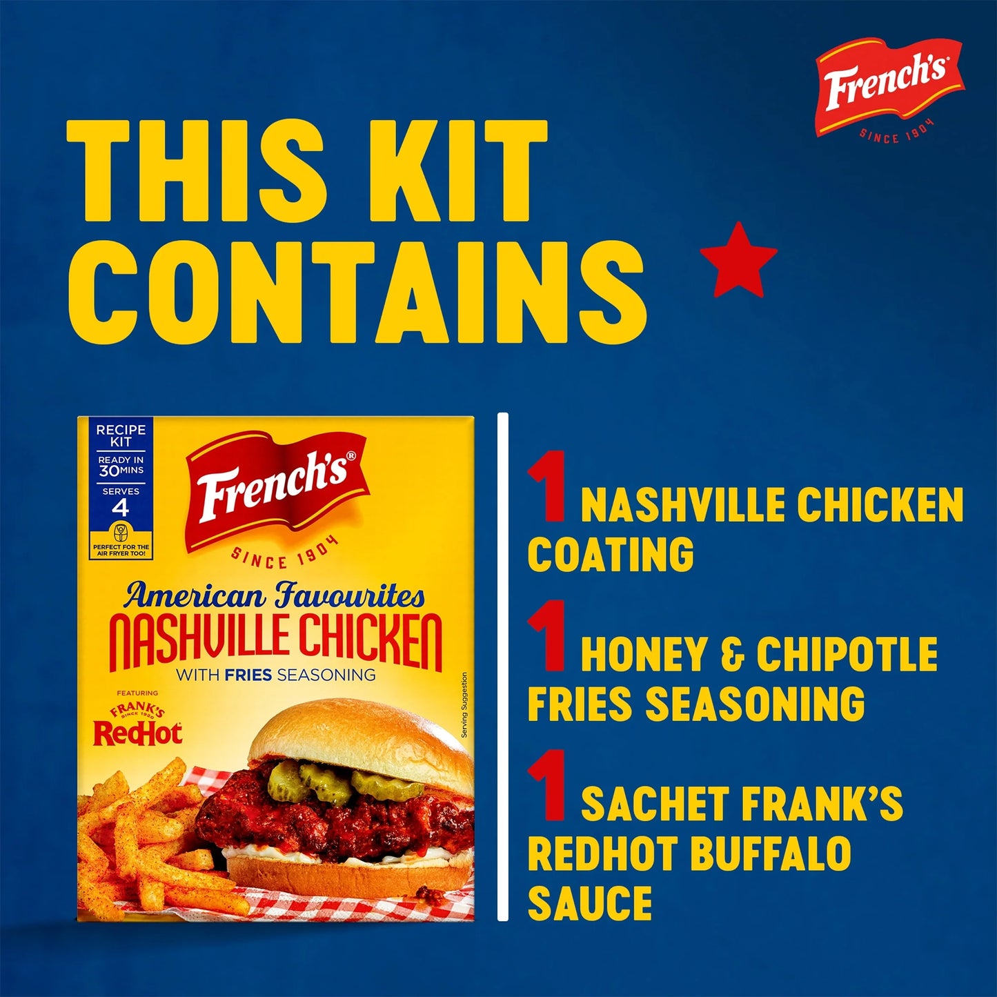 French's Nashville Chicken With Fries by FRENCHS