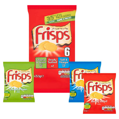 Frisps Assorted Crisps 6x25.5g by KP