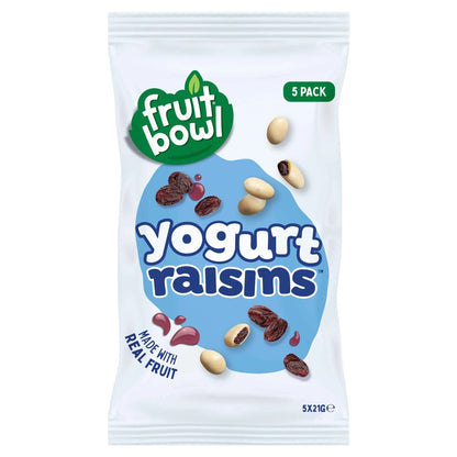 Juicy Yogurt Raisins 5 X 21g by FRUIT BOWL