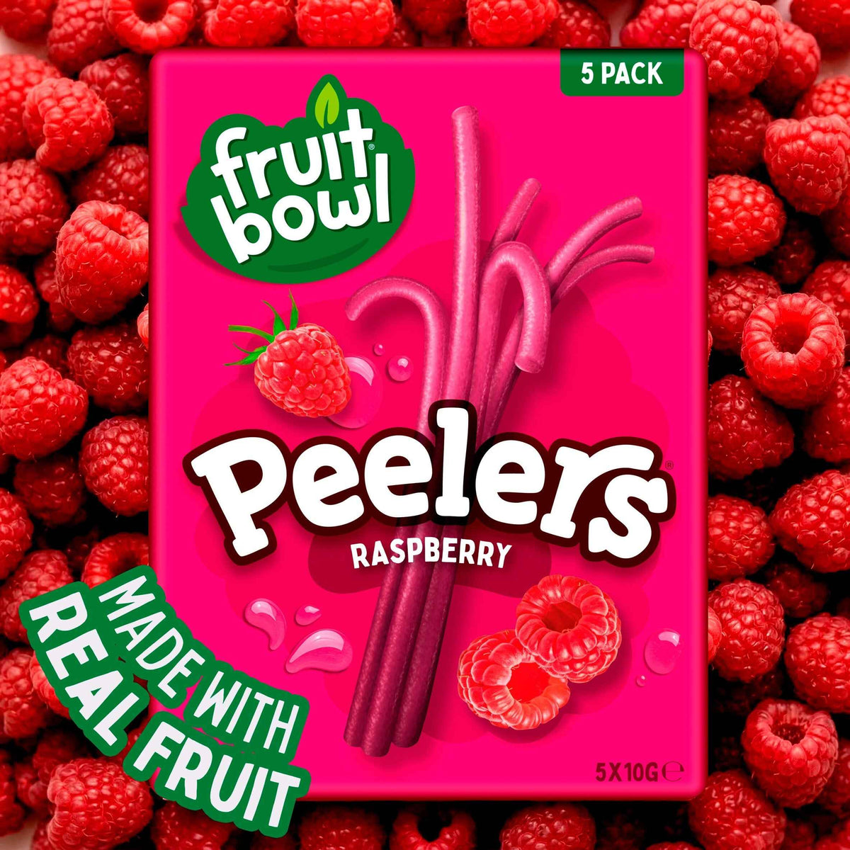 Raspberry Fruit Peeler 5x10g by FRUIT BOWL