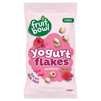 Raspberry Yogurt Flakes 5 X 18g by FRUIT BOWL