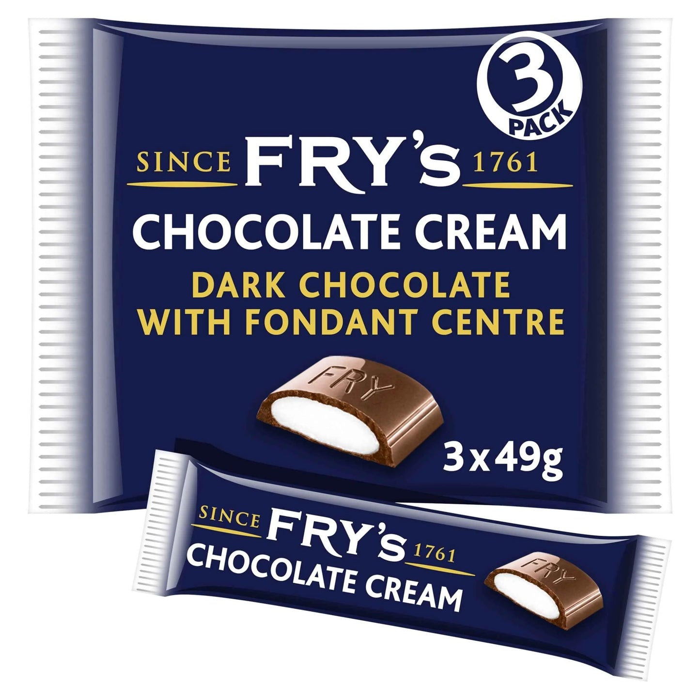 Chocolate Cream Chocolate Bar 3 Pack by FRY'S