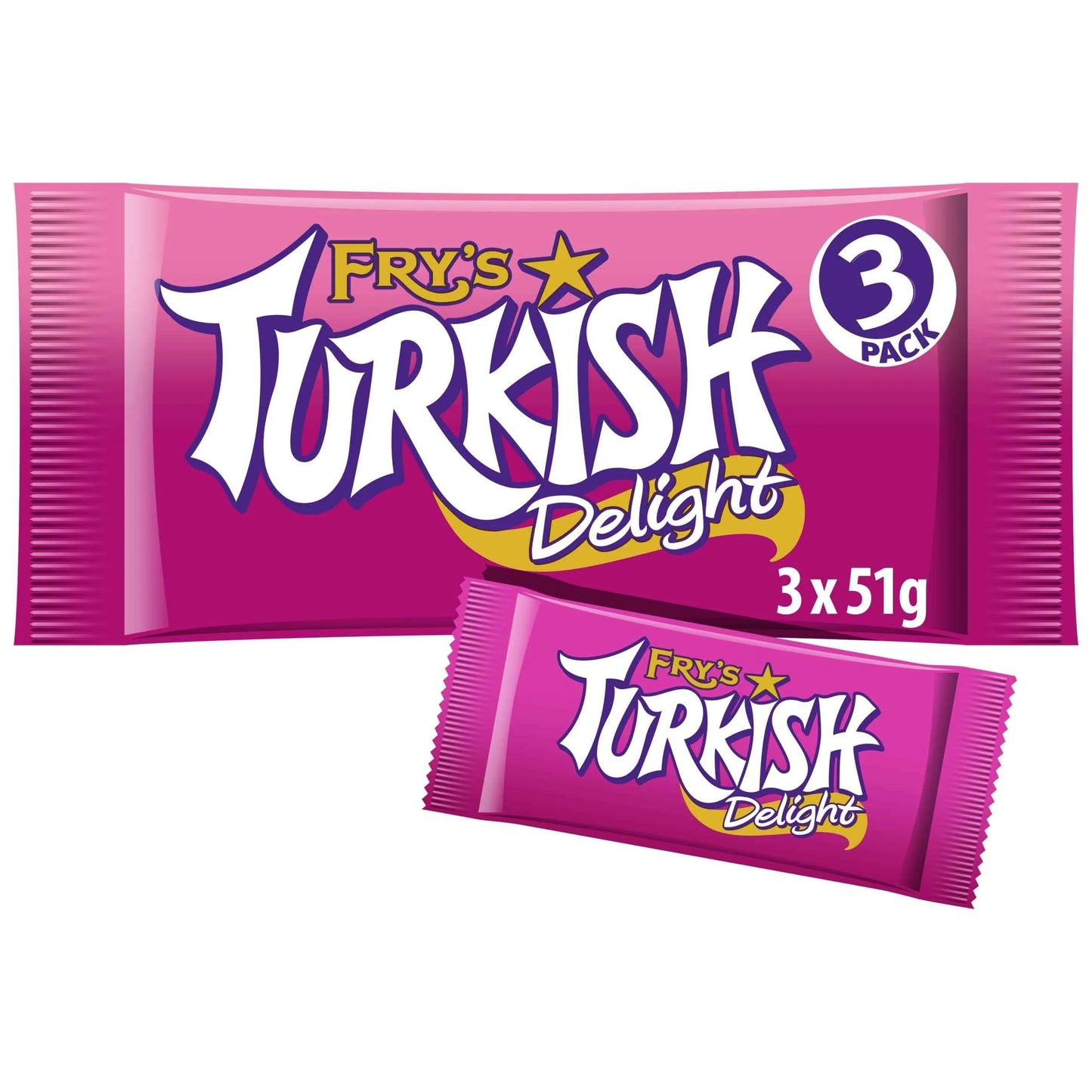 Turkish Delight Chocolate Bar 3 Pack by FRY'S